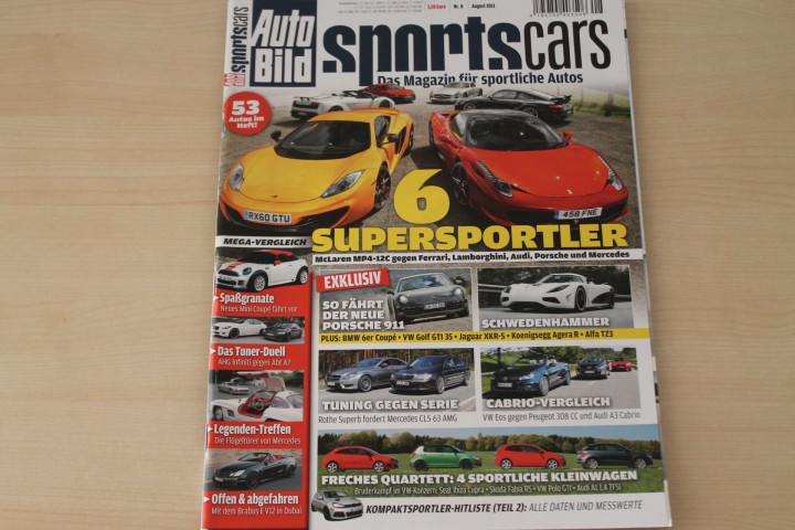 Auto Bild Sportscars 08/2011